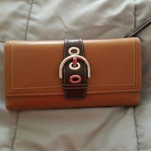 Coach wallet with checkbook holder